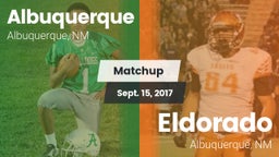 Matchup: Albuquerque High vs. Eldorado  2017