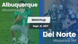 Matchup: Albuquerque High vs. Del Norte  2017