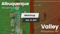 Matchup: Albuquerque High vs. Valley  2017
