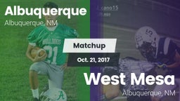 Matchup: Albuquerque High vs. West Mesa  2017