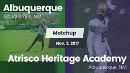 Matchup: Albuquerque High vs. Atrisco Heritage Academy  2017