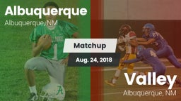 Matchup: Albuquerque High vs. Valley  2018