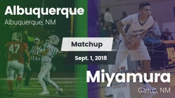 Matchup: Albuquerque High vs. Miyamura  2018