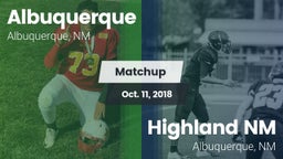 Matchup: Albuquerque High vs. Highland  NM 2018