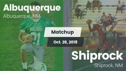 Matchup: Albuquerque High vs. Shiprock  2018