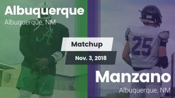 Matchup: Albuquerque High vs. Manzano  2018