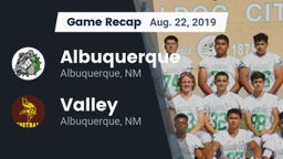 Recap: Albuquerque  vs. Valley  2019
