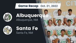 Recap: Albuquerque  vs. Santa Fe  2022