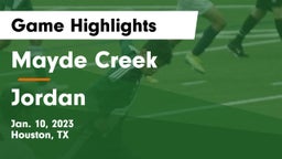 Mayde Creek  vs Jordan  Game Highlights - Jan. 10, 2023