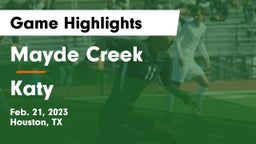 Mayde Creek  vs Katy  Game Highlights - Feb. 21, 2023