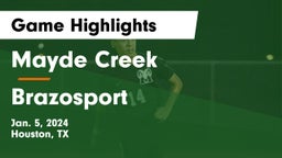 Mayde Creek  vs Brazosport  Game Highlights - Jan. 5, 2024