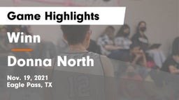 Winn  vs Donna North  Game Highlights - Nov. 19, 2021
