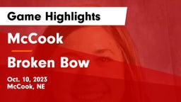 McCook  vs Broken Bow  Game Highlights - Oct. 10, 2023