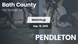 Matchup: Bath County vs. PENDLETON 2016