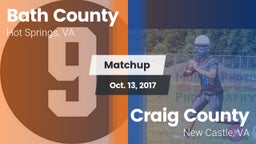 Matchup: Bath County vs. Craig County  2017
