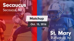 Matchup: Secaucus vs. St. Mary  2016