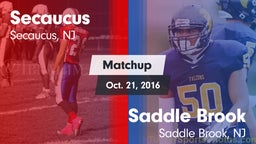 Matchup: Secaucus vs. Saddle Brook  2016