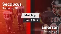 Matchup: Secaucus vs. Emerson  2016