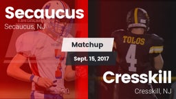Matchup: Secaucus vs. Cresskill  2017