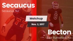 Matchup: Secaucus vs. Becton  2017