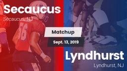 Matchup: Secaucus vs. Lyndhurst  2019
