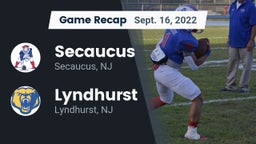 Recap: Secaucus  vs. Lyndhurst  2022