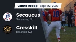 Recap: Secaucus  vs. Cresskill  2023
