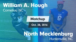 Matchup: William A. Hough vs. North Mecklenburg  2016