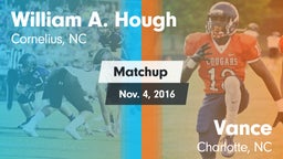 Matchup: William A. Hough vs. Vance  2016