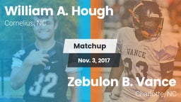 Matchup: William A. Hough vs. Zebulon B. Vance  2017