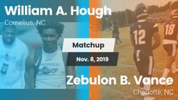 Matchup: William A. Hough vs. Zebulon B. Vance  2019