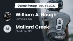 Recap: William A. Hough  vs. Mallard Creek  2022