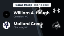 Recap: William A. Hough  vs. Mallard Creek  2023