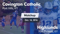Matchup: Covington Catholic vs. Highlands  2016