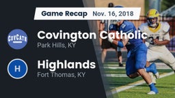 Recap: Covington Catholic  vs. Highlands  2018
