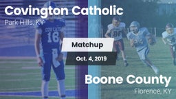 Matchup: Covington Catholic vs. Boone County  2019