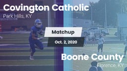 Matchup: Covington Catholic vs. Boone County  2020