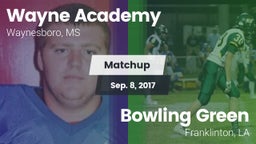 Matchup: Wayne Academy vs. Bowling Green  2017