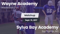 Matchup: Wayne Academy vs. Sylva Bay Academy  2017