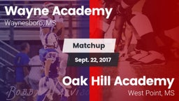 Matchup: Wayne Academy vs. Oak Hill Academy  2017
