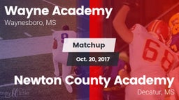 Matchup: Wayne Academy vs. Newton County Academy  2017