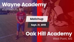 Matchup: Wayne Academy vs. Oak Hill Academy  2018