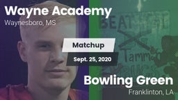 Matchup: Wayne Academy vs. Bowling Green  2020