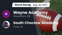 Recap: Wayne Academy  vs. South Choctaw Academy  2021