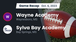 Recap: Wayne Academy  vs. Sylva Bay Academy  2023