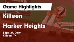 Killeen  vs Harker Heights  Game Highlights - Sept. 27, 2019