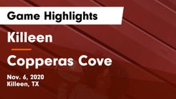 Killeen  vs Copperas Cove  Game Highlights - Nov. 6, 2020