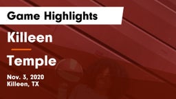Killeen  vs Temple  Game Highlights - Nov. 3, 2020