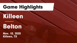 Killeen  vs Belton  Game Highlights - Nov. 10, 2020