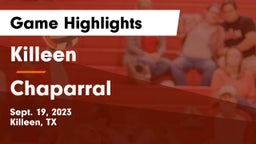Killeen  vs Chaparral  Game Highlights - Sept. 19, 2023